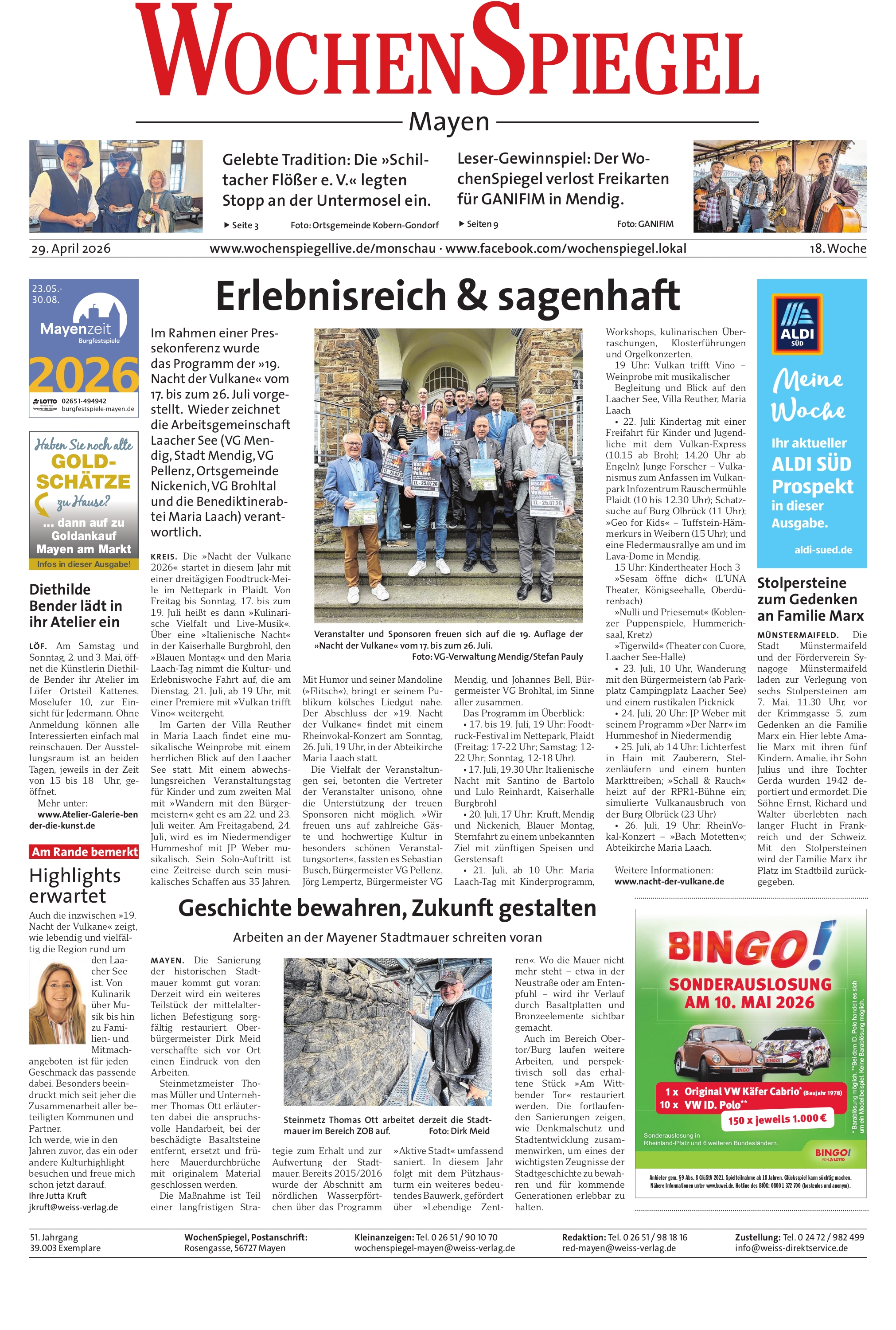 Mayener WochenSpiegel - 18. Woche | 24.04.2026
