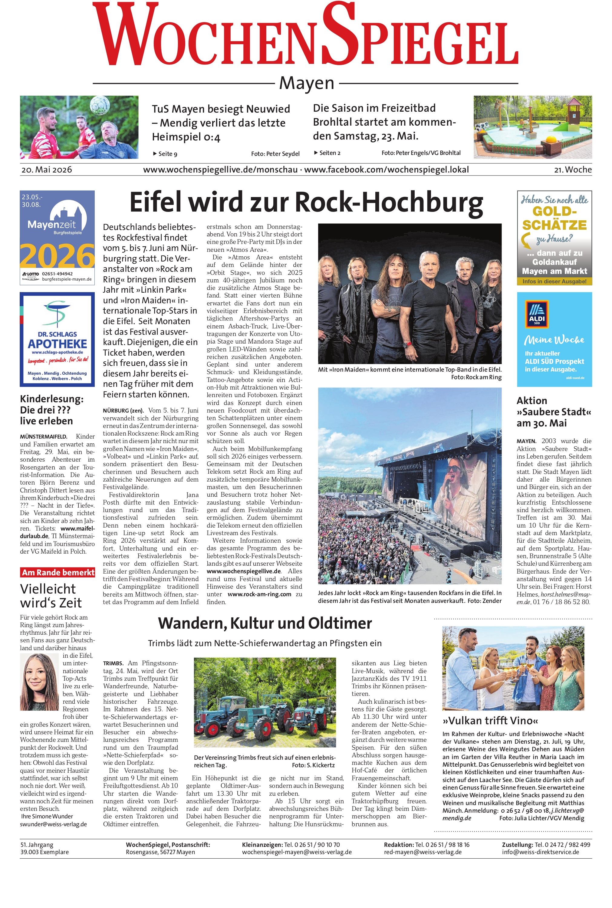 Mayener WochenSpiegel - 21. Woche | 20.05.2026