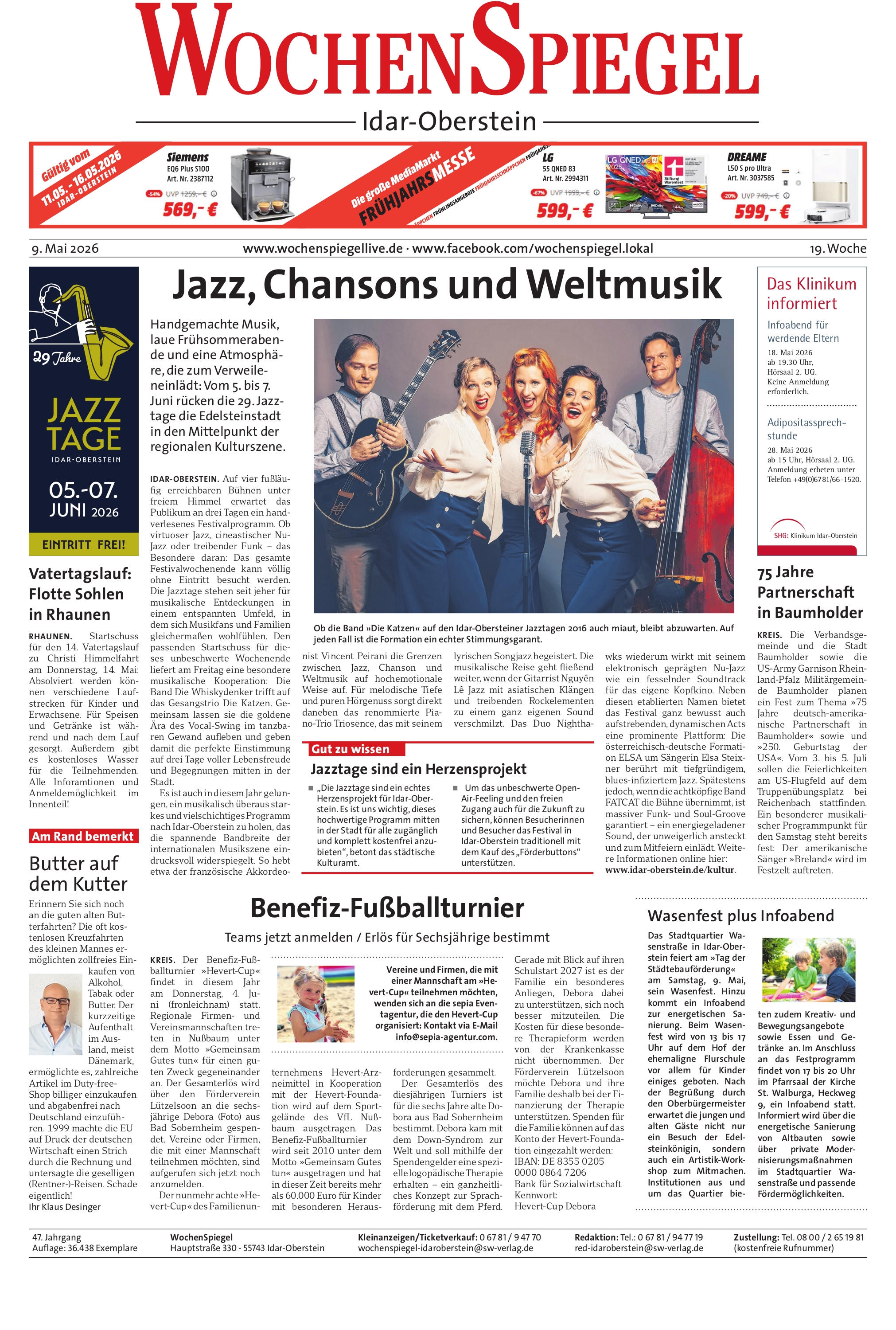 Idar-Obersteiner WochenSpiegel - 19. Woche | 09.05.2026