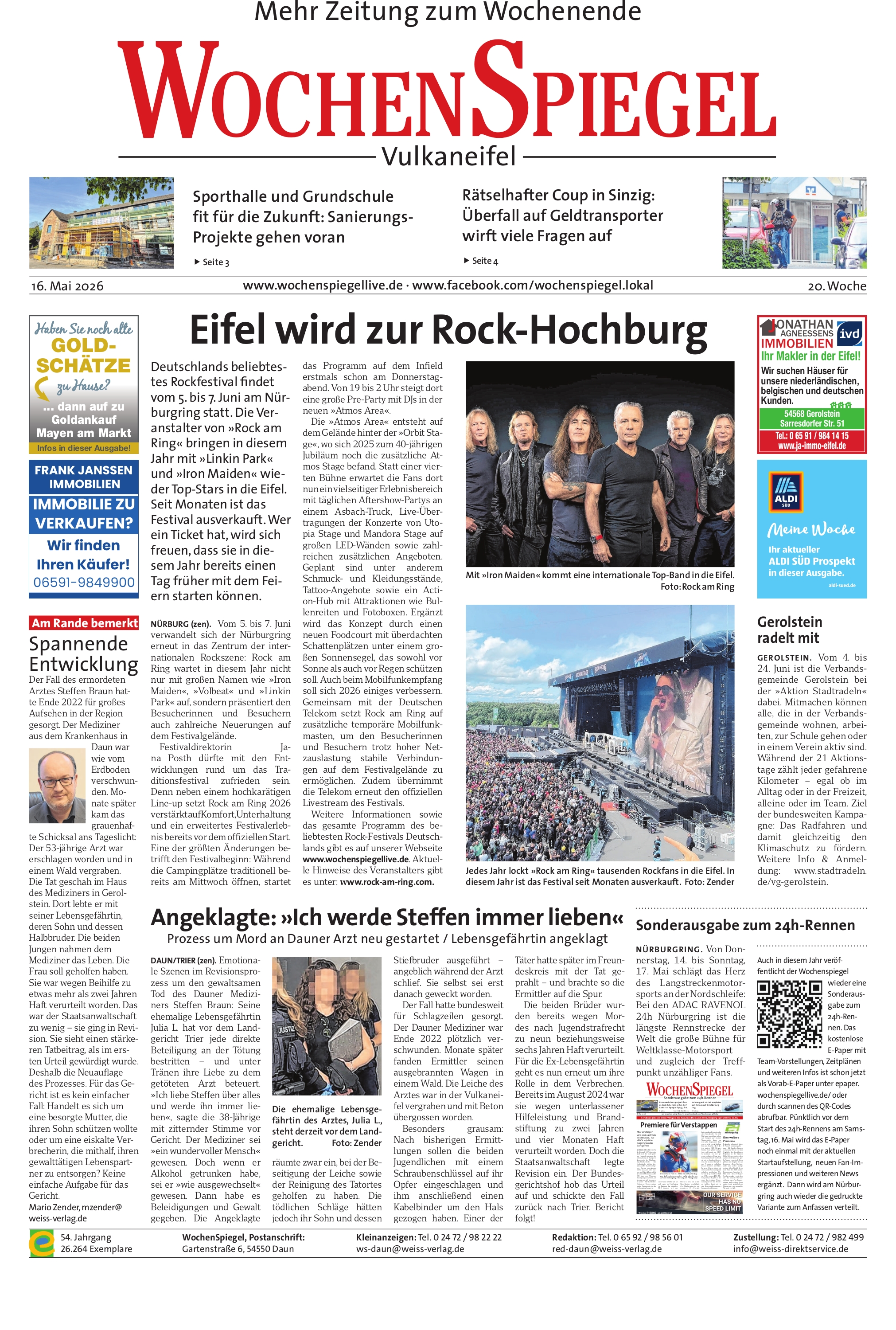 Vulkaneifel WochenSpiegel - 20. Woche | 16.05.2026