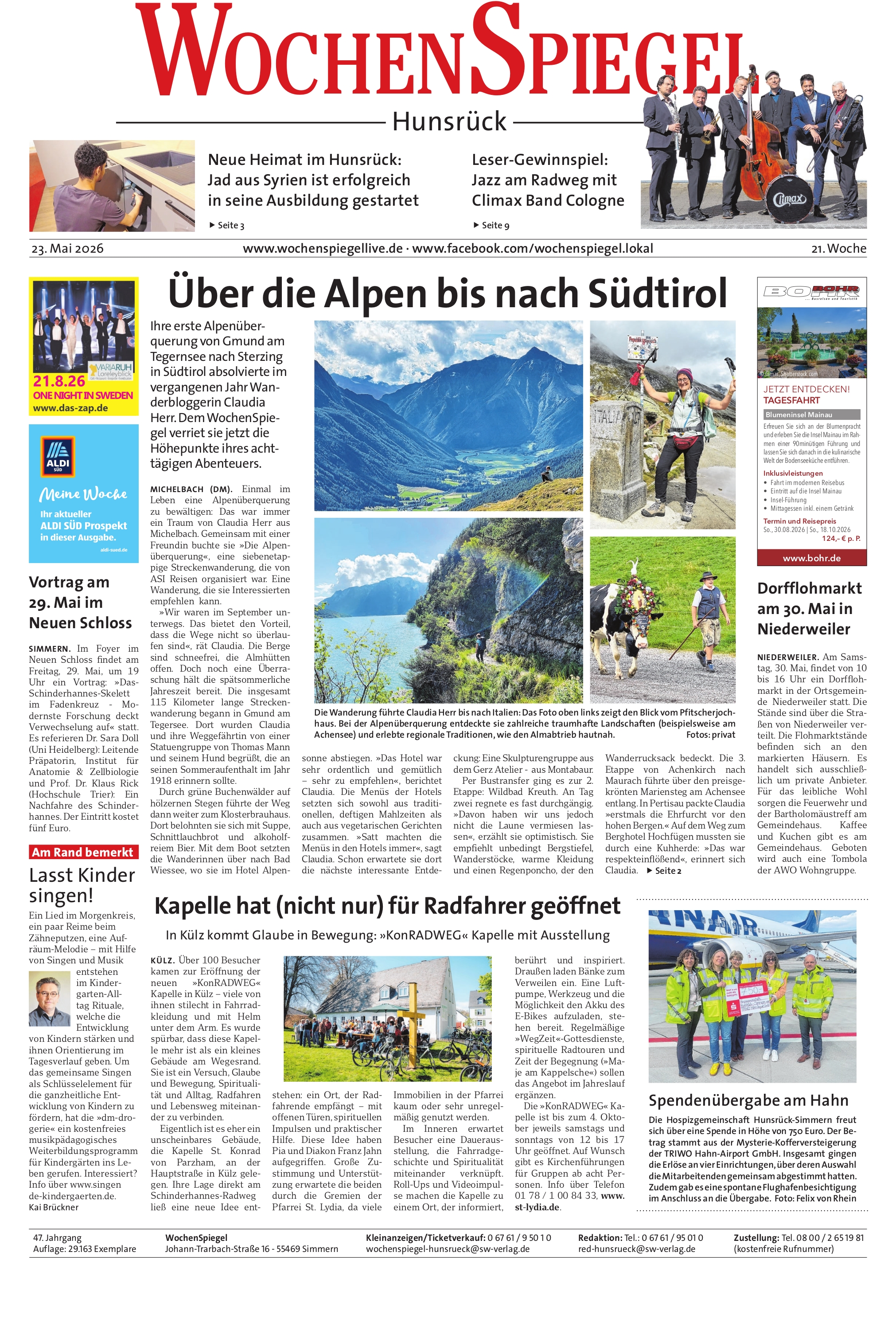 Hunsrücker WochenSpiegel - 21. Woche | 21.05.2026