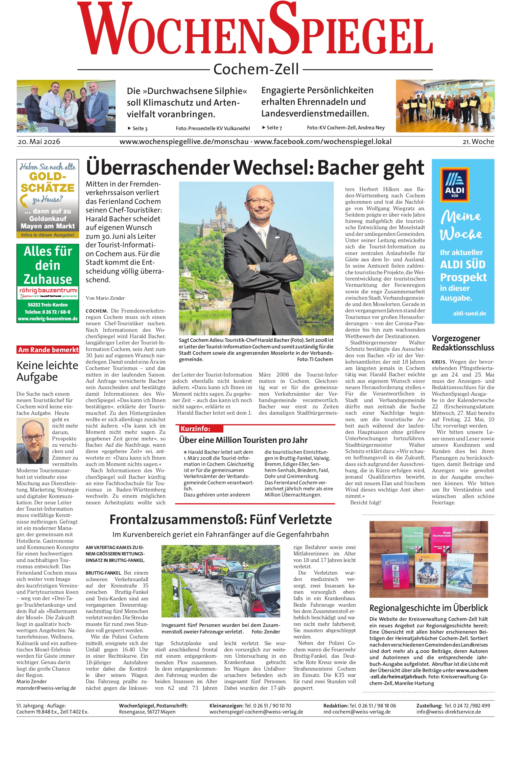 Zeller WochenSpiegel - 21. Woche | 20.05.2026