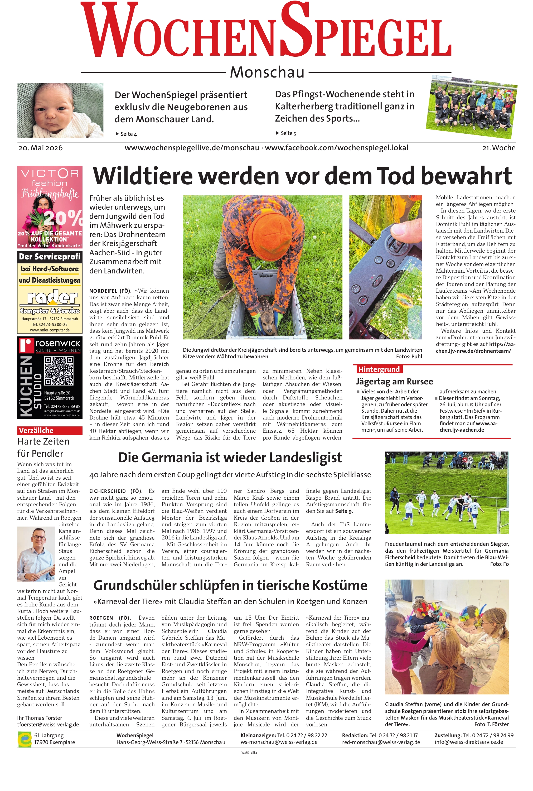 Monschauer WochenSpiegel - 21. Woche | 20.05.2026