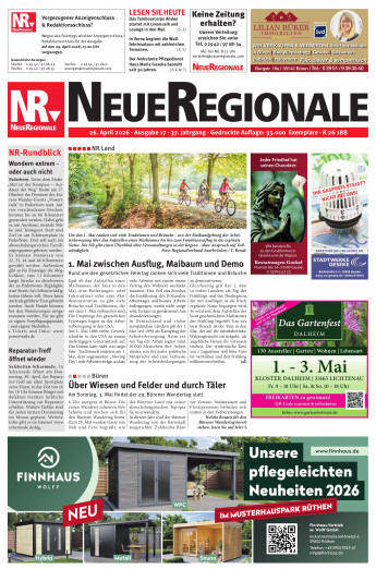 aktuelle NeueRegionale als ePaper